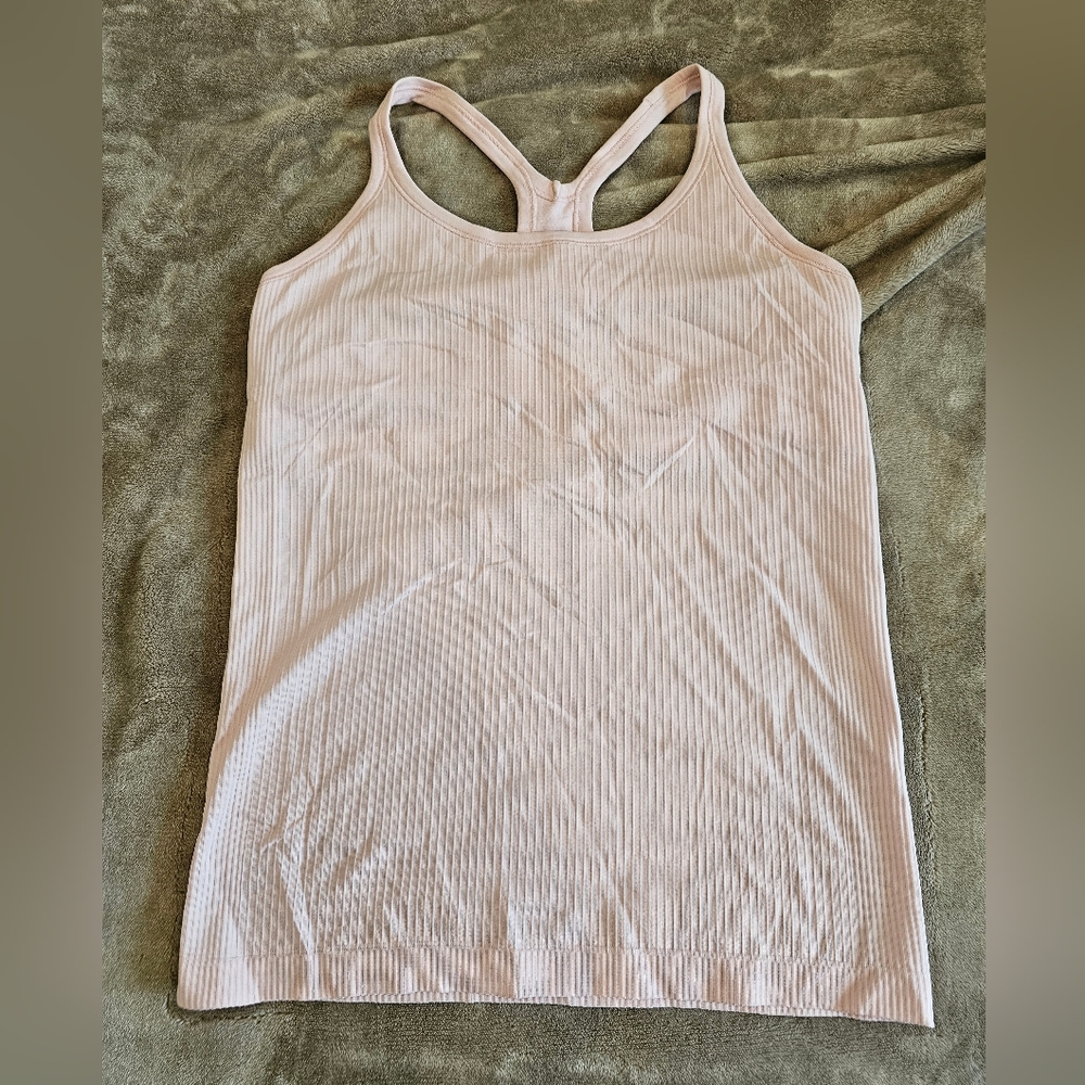 Lululemon light pink ebb to street tank NWOT